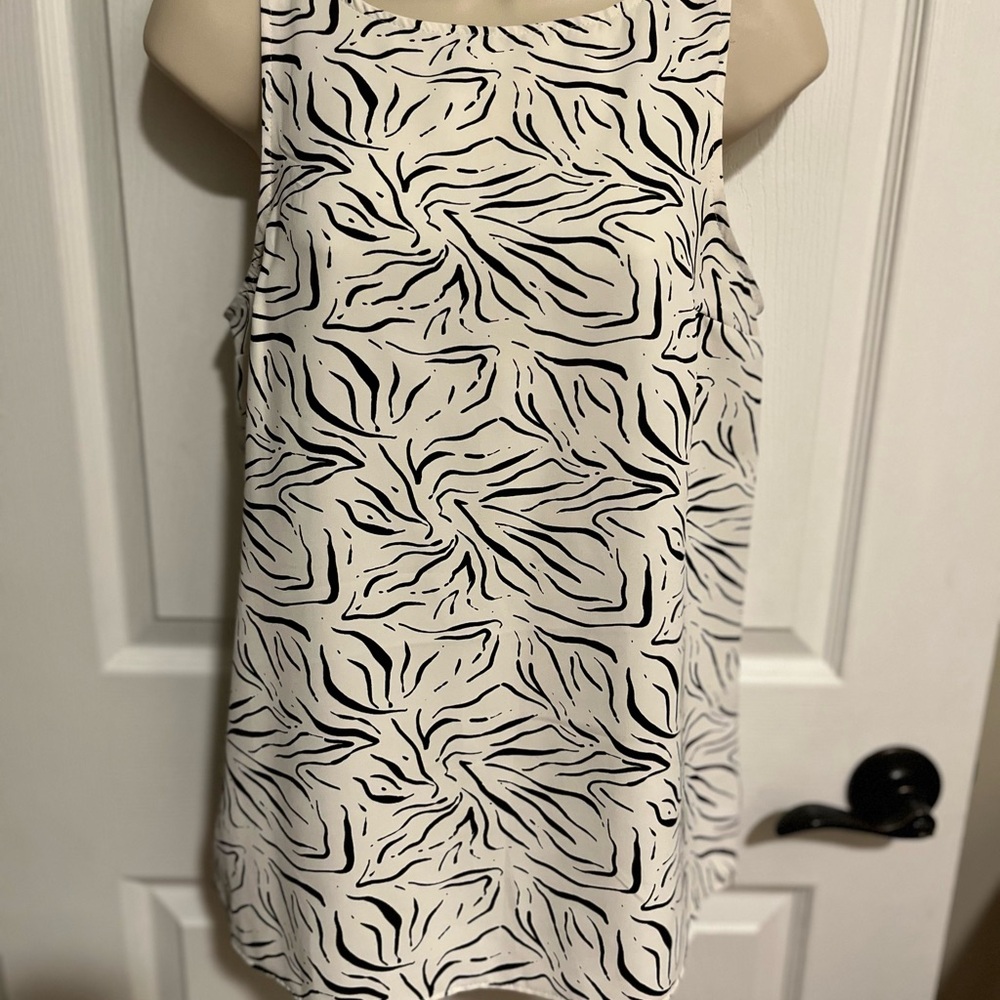 Primark Monochrome Zebra Print Top